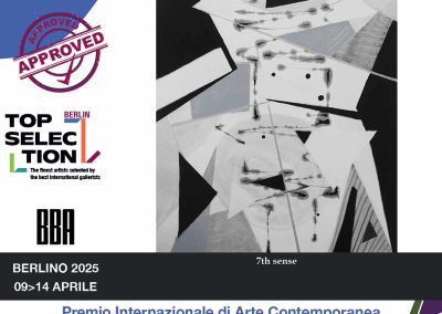 Videoxhibition of the artwork "7th Sense" by contemporary artist Ursula Altenbach (Biko) at the Cartavetra Gallery, Florence, on the occasion of the 2025 Top Selection Berlin Award