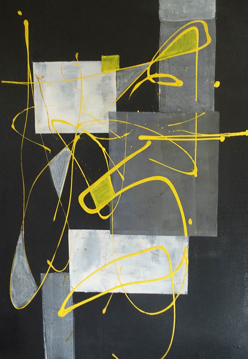 Online sale work entitled "Misterious Encounter" created by the contemporary artist Ursula Alternach (Biko)
