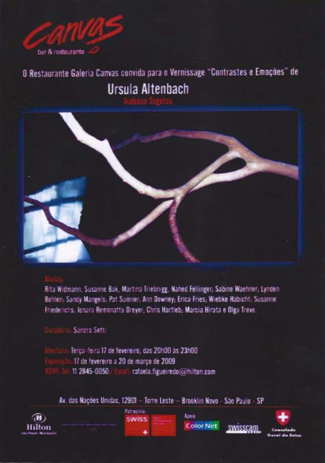 Ursula Altenbach - Art exhibition at the gallery Canvas Hilton SP (curated by Sandra Setti)