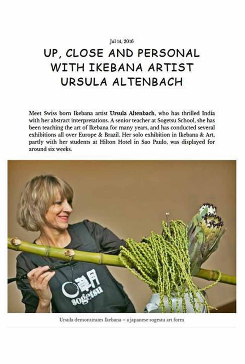 Ikebana artist - Ursula Altenbach