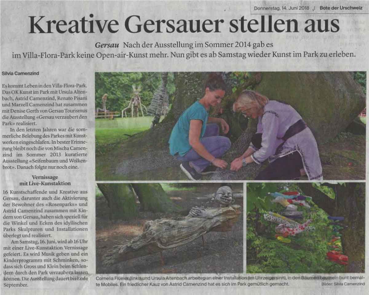 Ursula Altenbach - Open-air art in Villa Flora Park
